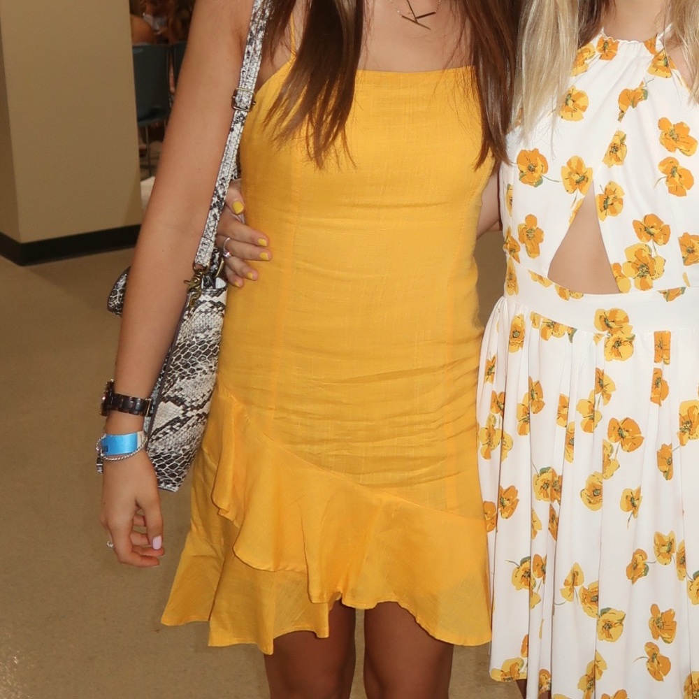 LULUS Yellow Dress